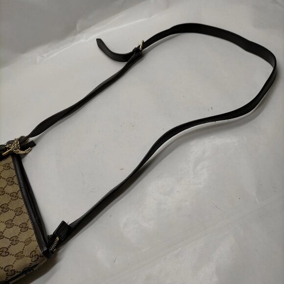 Authentic Gucci Sherry Line Brown Canvas Shoulder Bag mn514-113025 - Picture 7 of 16